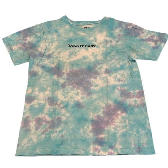 “Take it Easy” Eagles Jackson Browne size small short sleeve Tie-Dye T-Shirt GUC - Picture 1 of 6